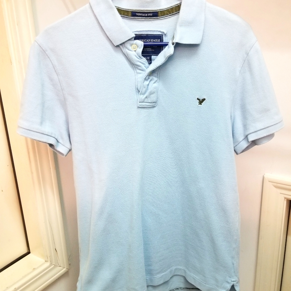 American Eagle Mens Fitted Polo